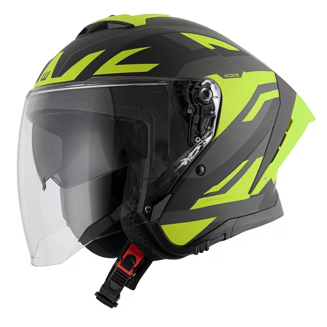 W-TEC Voltik Graphic Motorradhelm - Gelb - Gelb