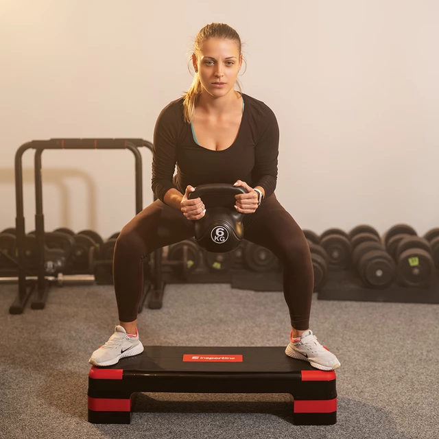 inSPORTline AS250 Aerobic Step - schwarz-rot