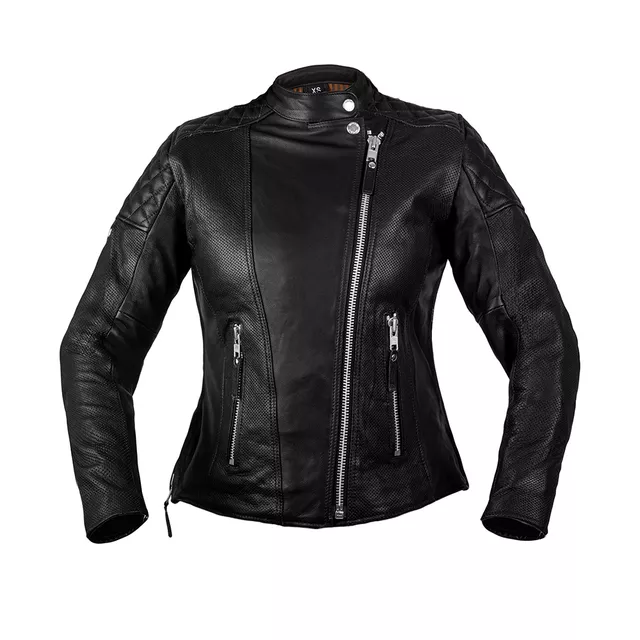 W-TEC Mantura Damen Lederjacke - dunkelbraun - dunkelbraun
