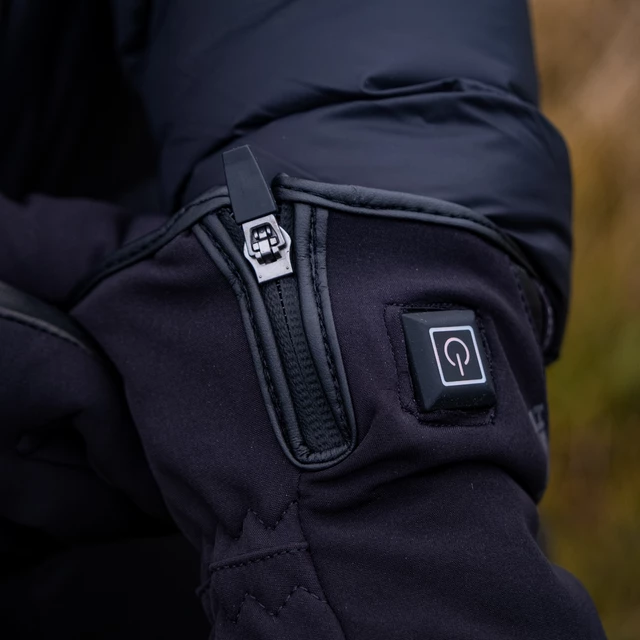 W-TEC HEATnoir Beheizte Motorrad- und Skihandschuhe - schwarz