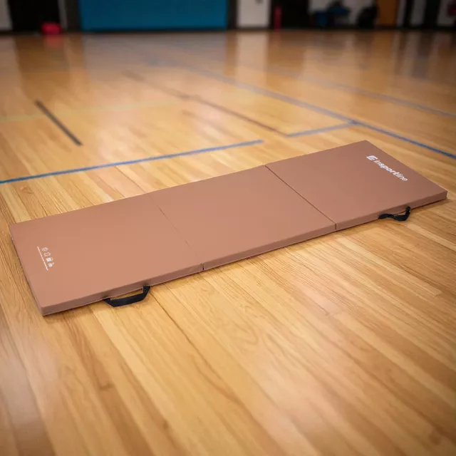 inSPORTline Trifold 195x90x5 cm faltbare Gymnastikmatte - braun