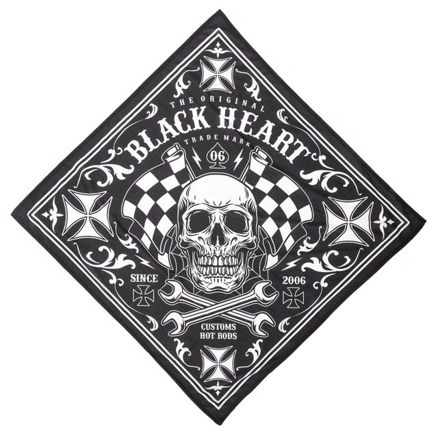 W-TEC Black Heart Bandest Halstuch - Bones