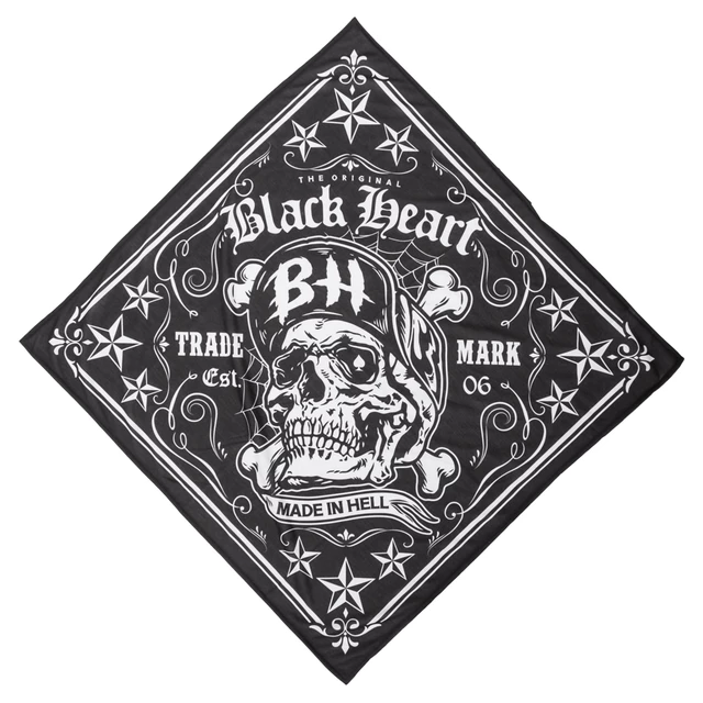 W-TEC Black Heart Bandest Halstuch - Bones