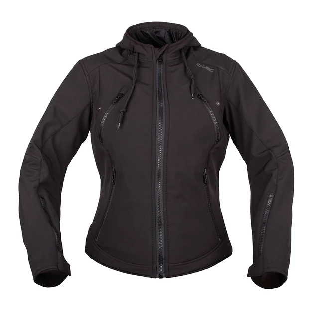 W-TEC Dyte Damen Softshell-Motorradjacke - schwarz