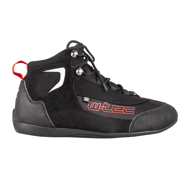 W-TEC Dinvara Damen-Moto-Stiefel - schwarz-rot