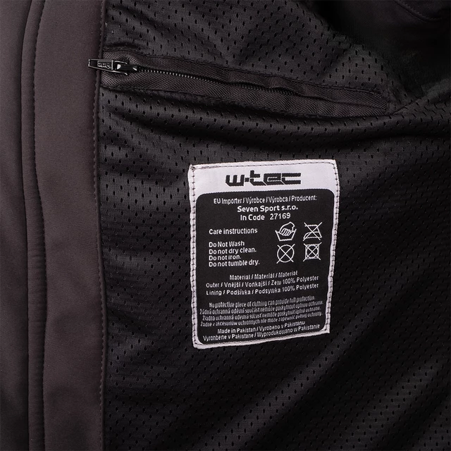 W-TEC Dyte Damen Softshell-Motorradjacke - schwarz