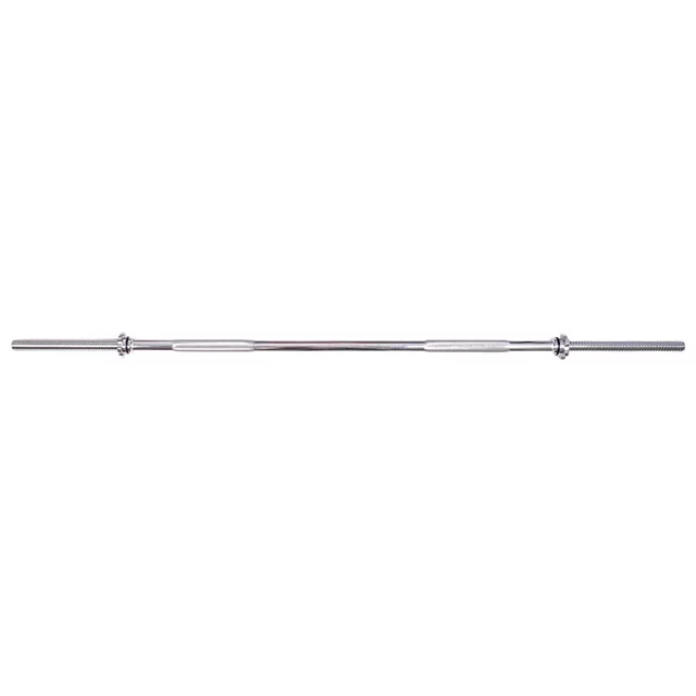 inSPORTline Welerty gerade 180cm/30mm Hantelstange - mit Gewinde und Klemmen