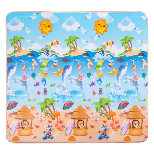 Rollende Kindermatte inSPORTline Lhotino 200x180x1,5 cm - Pláž/Farma