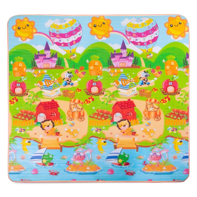 Rollende Kindermatte inSPORTline Lhotino 200x180x1,5 cm - Pláž/Farma