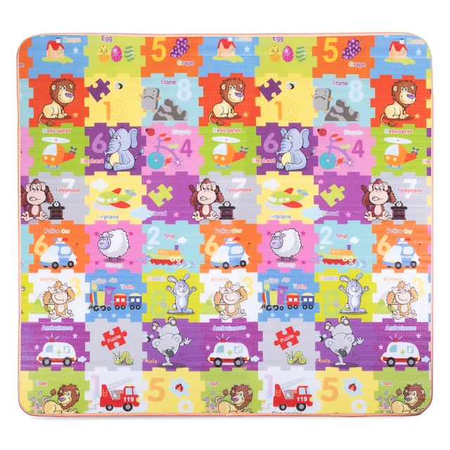 Rollende Kindermatte inSPORTline Lhotino 200x180x1,5 cm - Pláž/Farma