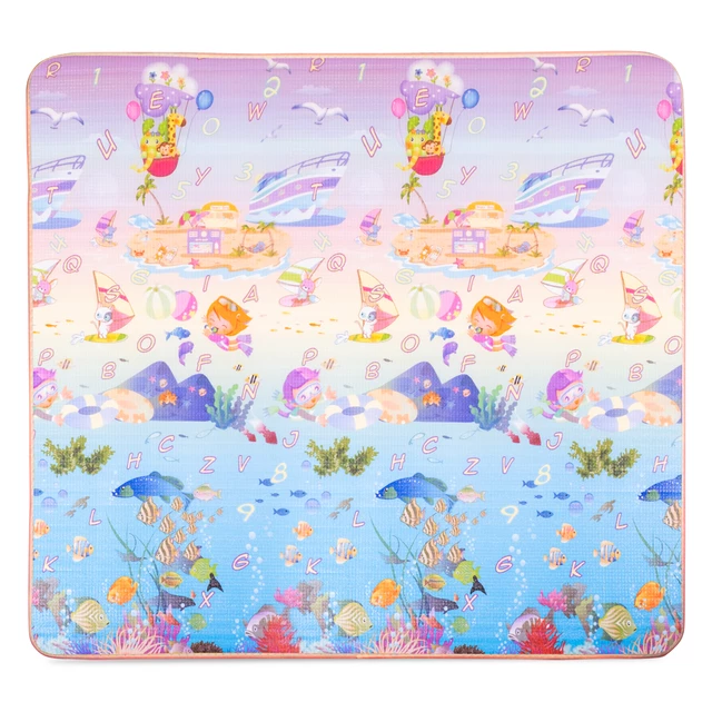 Rollende Kindermatte inSPORTline Lhotino 200x180x1,5 cm - Pláž/Farma
