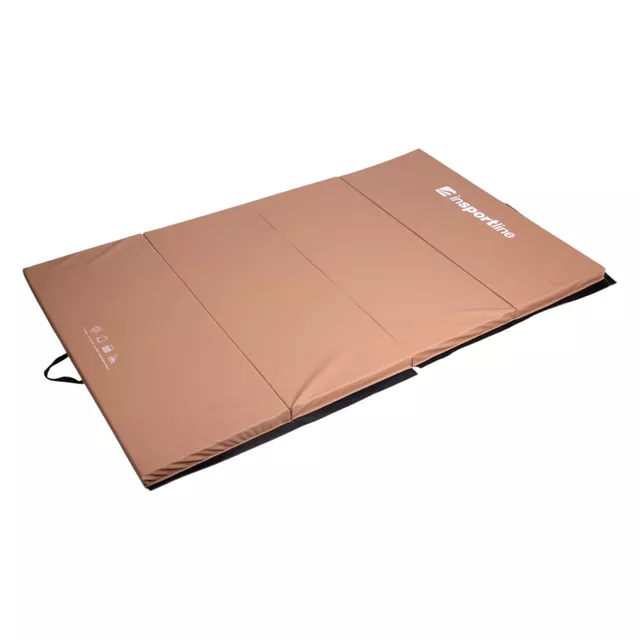Faltbare Gymnastikmatte inSPORTline Kvadfold 200x120x5 cm - braun