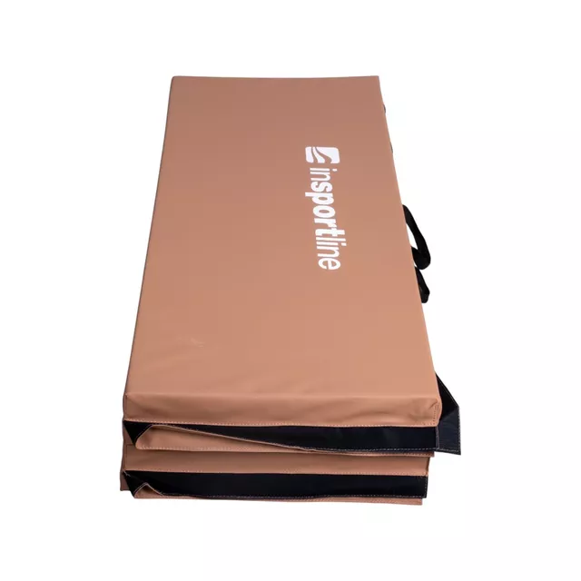 Faltbare Gymnastikmatte inSPORTline Kvadfold 200x120x5 cm - braun