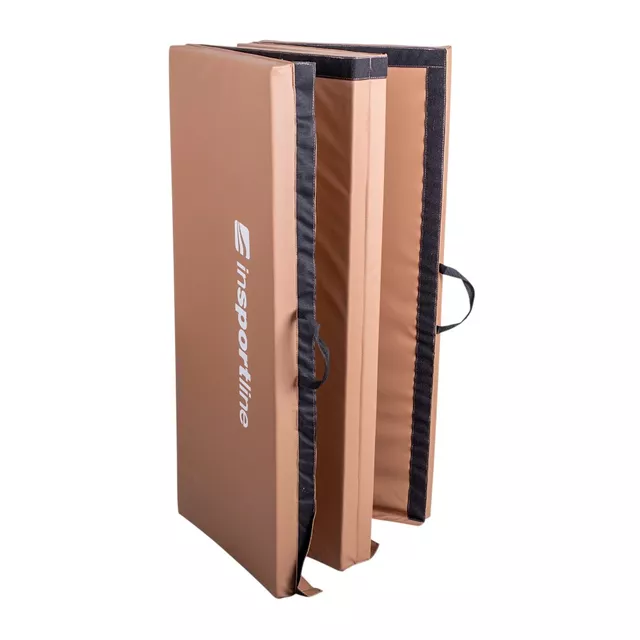 Faltbare Gymnastikmatte inSPORTline Kvadfold 200x120x5 cm - braun