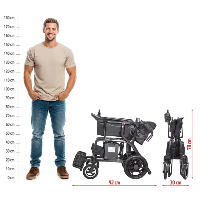 inSPORTline Feally Elektrischer Carbon-Rollstuhl