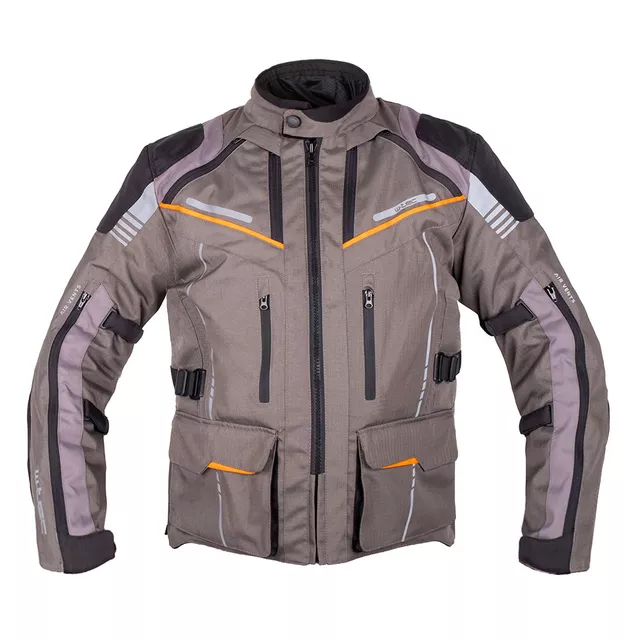 W-TEC Smackton Touring Motorradjacke - grau-orange