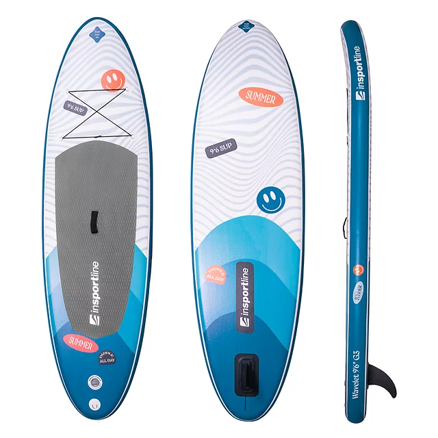 Paddleboard mit Zubehör inSPORTline Wavelet 9'6" - blau