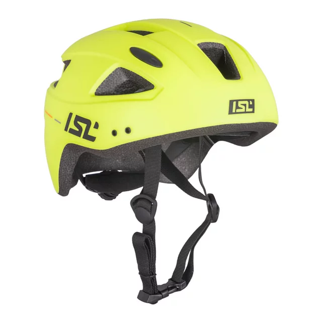 Kinder-Fahrradhelm mit LED-Licht ISL Lumiro - Neon Yellow
