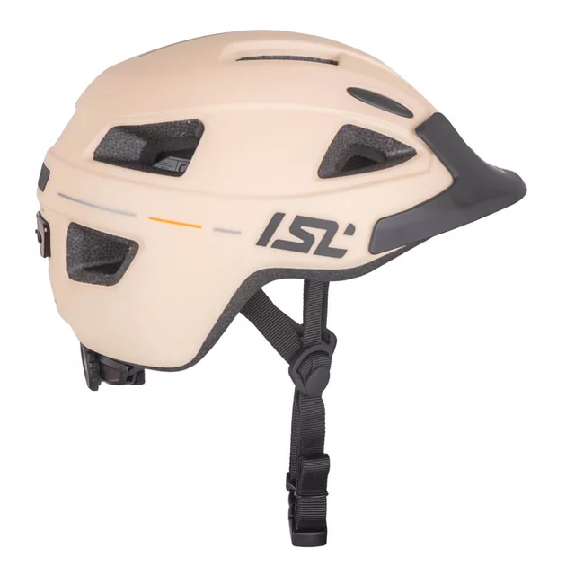 Kinder-Fahrradhelm mit LED-Licht ISL Lumiro - Neon Yellow
