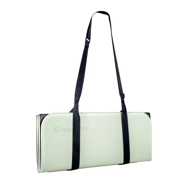 Skládací podložka na cvičení inSPORTline Misette 180x61x0,8 cm - matcha zeleno-černá