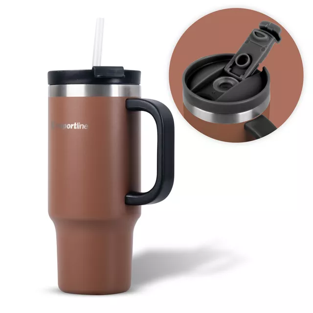 Thermobecher inSPORTline Natticino 470 ml - kávová