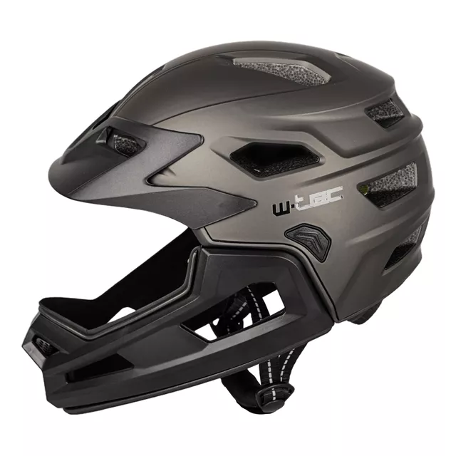 Junior Downhill Helm W-TEC Estreito - Matt Metal