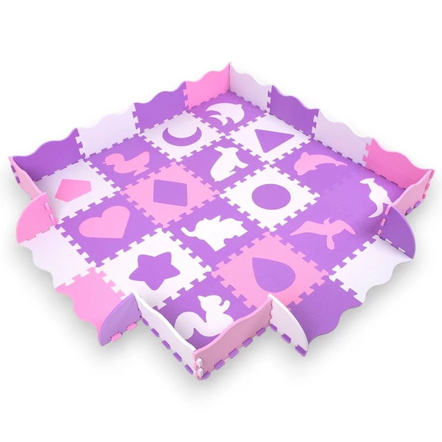 Schaumstoffpuzzle mit Laufstall inSPORTline Burgino 30,5x30,5x1 cm, 36St.