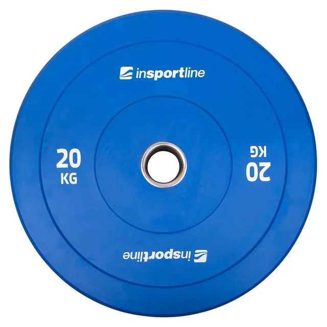 Set mit 2x5 Stück Gummischeiben inSPORTline Bumper Plate Go, 2 x 5–25 kg, 50 mm