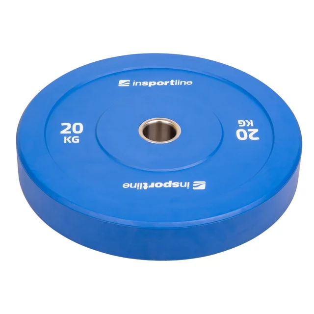 Set mit 2x5 Stück Gummischeiben inSPORTline Bumper Plate Go, 2 x 5–25 kg, 50 mm