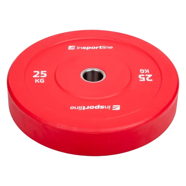 Set mit 2x5 Stück Gummischeiben inSPORTline Bumper Plate Go, 2 x 5–25 kg, 50 mm
