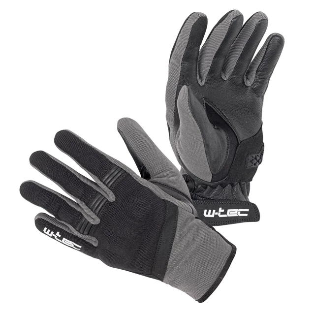 W-TEC Groniko Sommer-Motorradhandschuhe - grau-schwarz - grau-schwarz