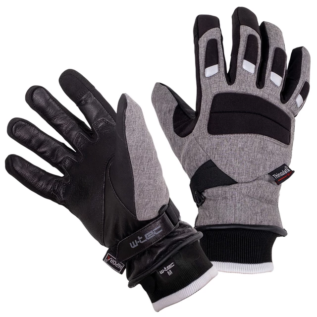 W-TEC Sabresul Motorrad- und Skihandschuhe - grau - grau