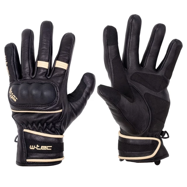 W-TEC Franker Motorrad-Handschuhe - schwarz-weiß