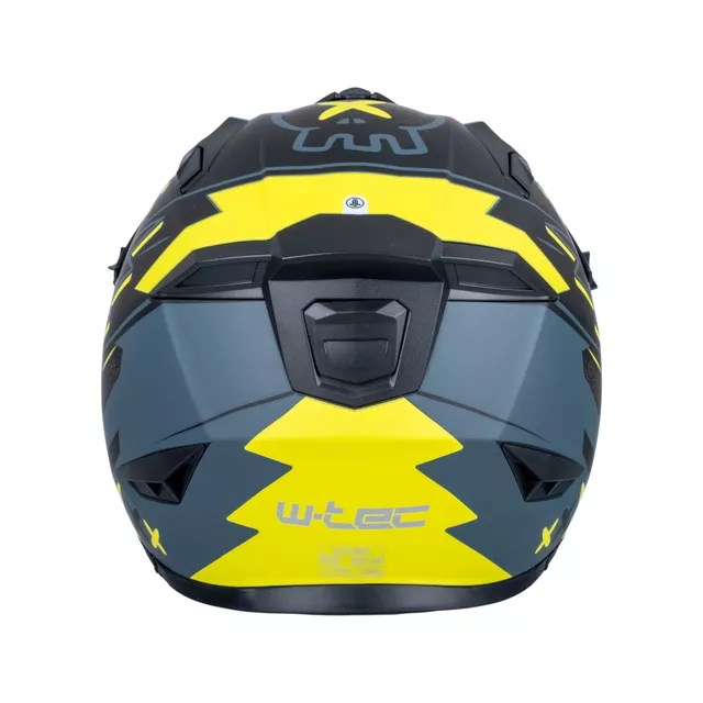 W-TEC Badalone Graphic Modular-Helm - matně černá-žlutá