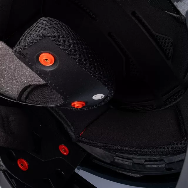 W-TEC Badalone Graphic Modular-Helm - matně černá-žlutá