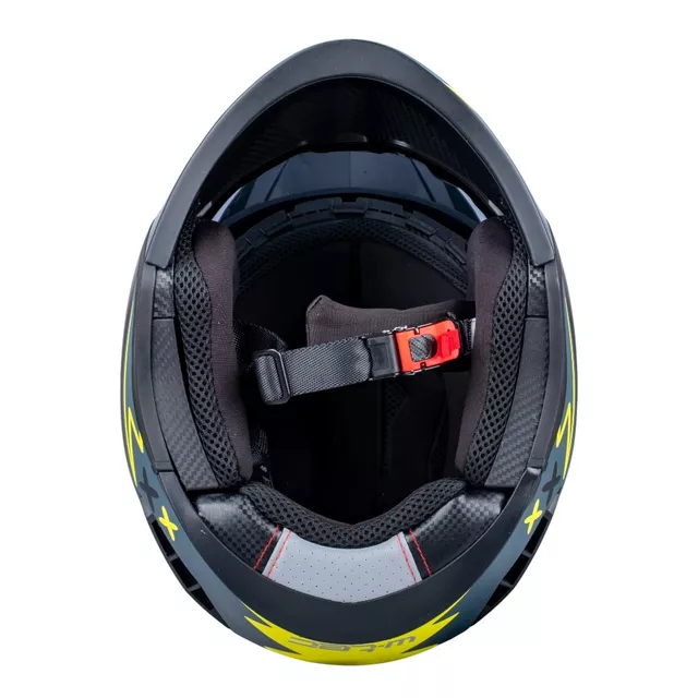 W-TEC Badalone Graphic Modular-Helm - matně černá-žlutá