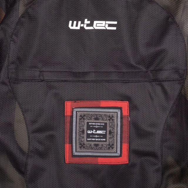 W-TEC Black Heart Rattlesneak Motorradhemd - zeleno-černá kostkovaná