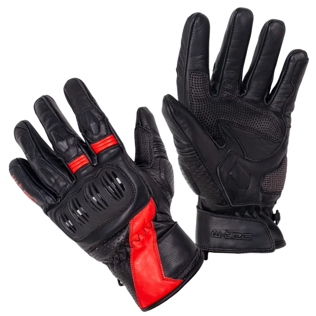 W-TEC Bowia Motorradhandschuhe - černo-červená - černo-červená