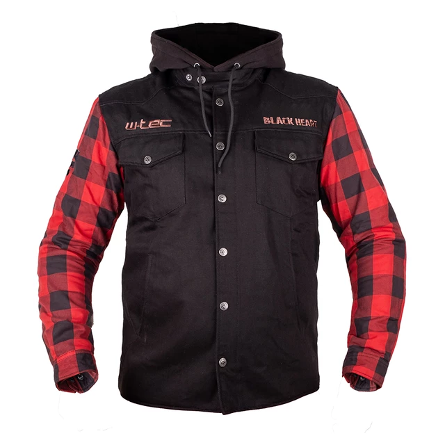 W-TEC Black Heart Radikaal Motorradjacke - rot-schwarz - rot-schwarz