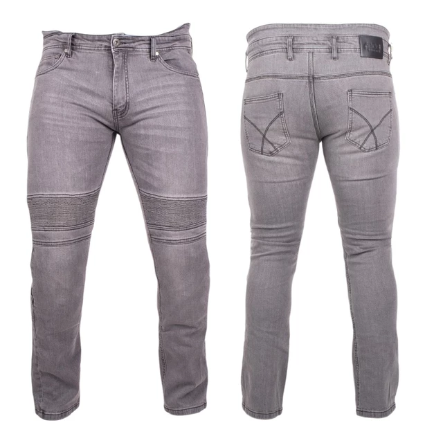 Herren-Moto-Jeans BOS Micas - Acid Blue - Grau