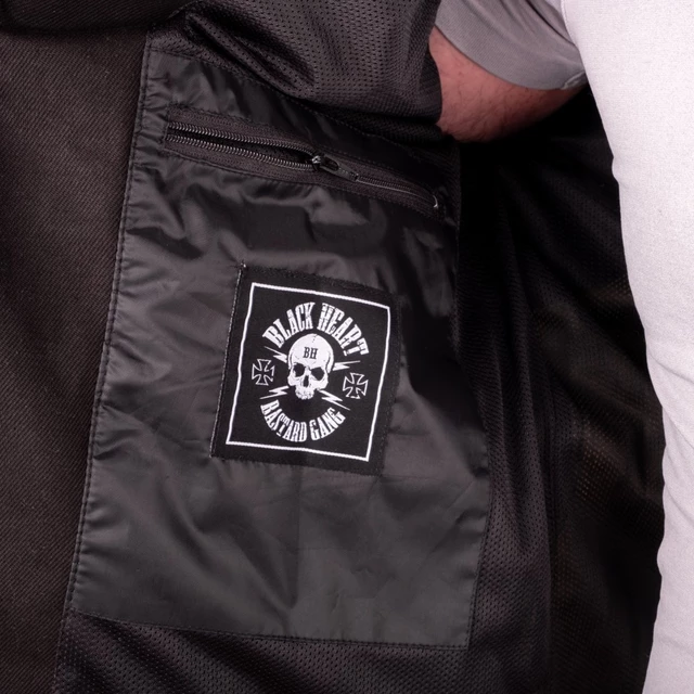 W-TEC Black Heart Radikaal Motorradjacke - rot-schwarz
