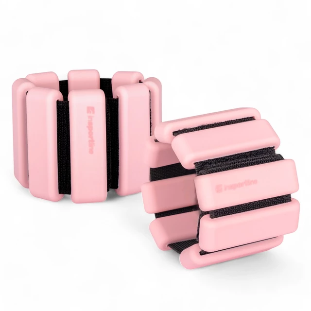Fitnessgewichte für Knöchel und Handgelenk inSPORTline Brace 2x0,5 kg - rosa - rosa