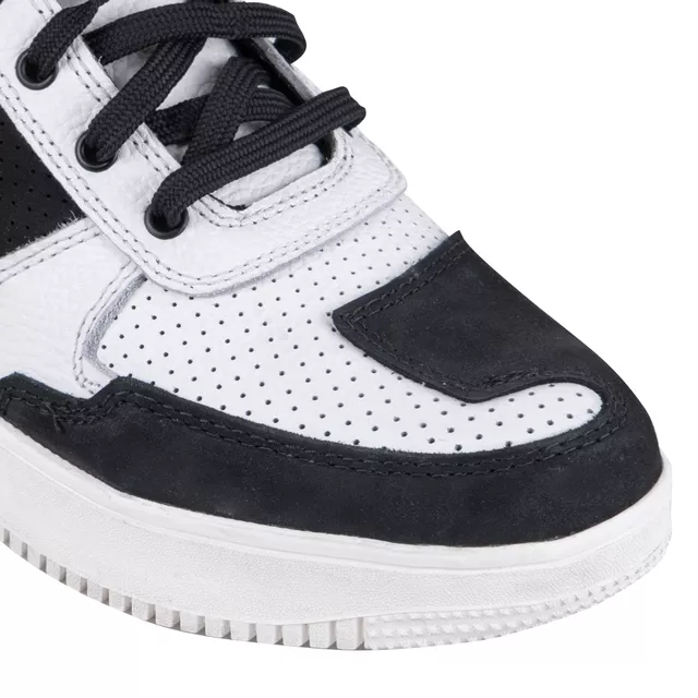 W-TEC Bastige Motorradstiefel - schwarz-weiß