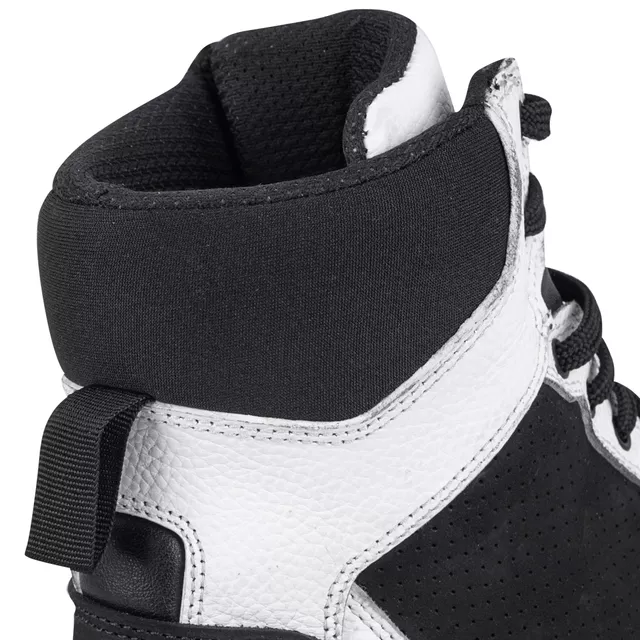 W-TEC Bastige Motorradstiefel - schwarz-weiß