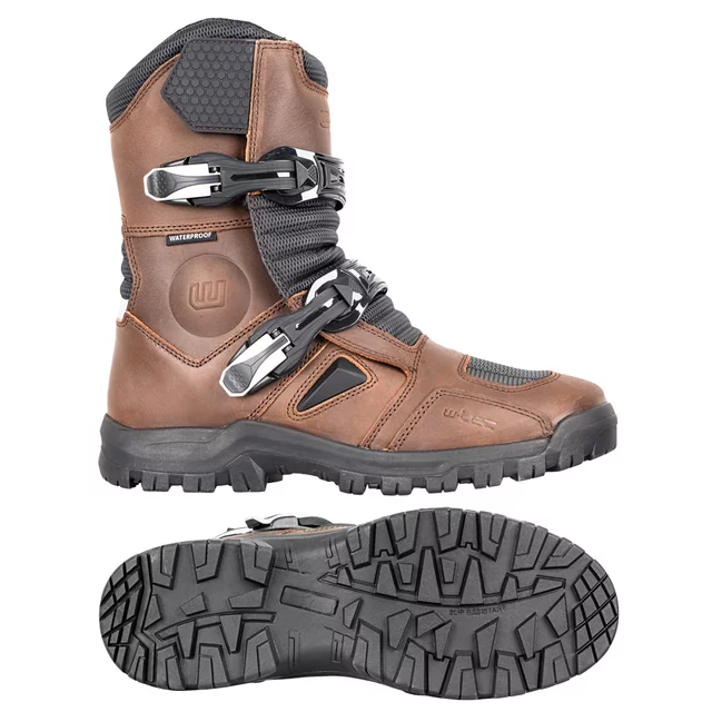 W-TEC Lougamax CE Motorradstiefel - schwarz