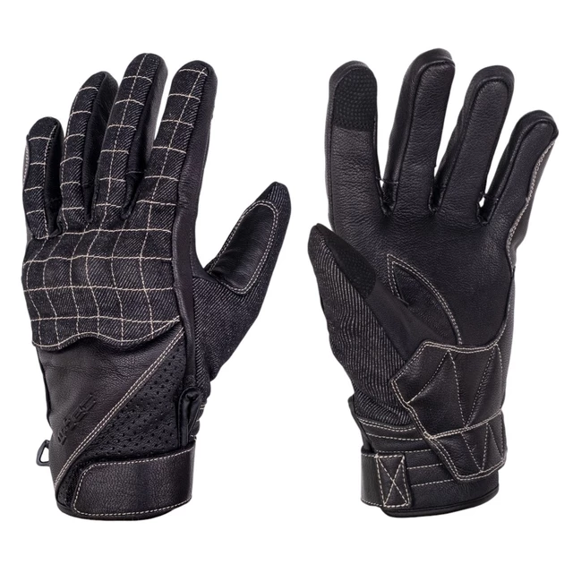 W-TEC Honver Sommer-Motorradhandschuhe - schwarz