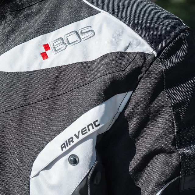 Herren-Touren-Motojacke BOS Rebstock - Weiss