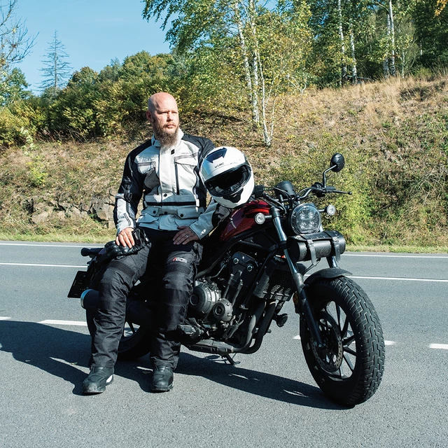 Touring-Motojacke für Männer BOS Maximum - neon