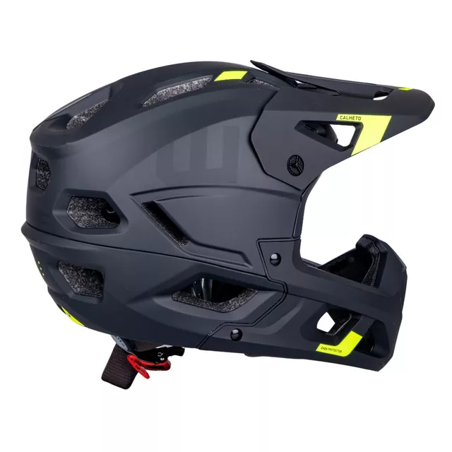 W-TEC Calheto Downhill-Helm - Black Neon