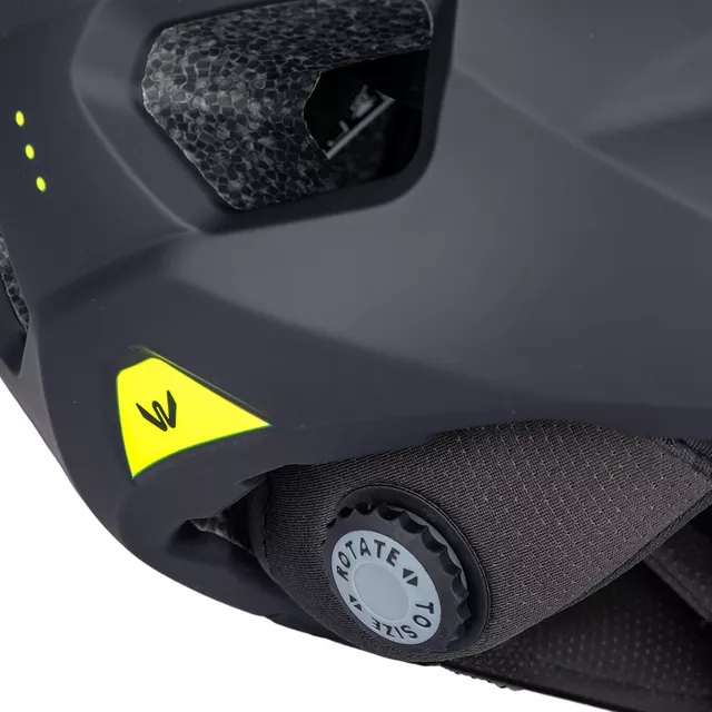 W-TEC Calheto Downhill-Helm - Black Neon